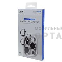 Защита на камеру KEEPHONE CALVIN, iPhone 16 Pro (6.3), Silver