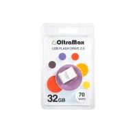 Флешка USB 32 Гб OltraMax 70, USB2.0, белый