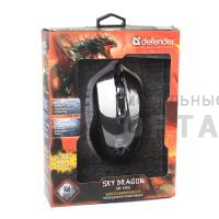 Мышь игровая, DEFENDER Sky Dragon GM-090L, USB,проводная, 6 кнопок