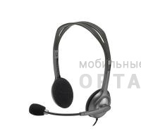 Гарнитура LOGITECH Stereo Headset H111 Gray, 2.35м накладные оголовье, серый [981-000594] (1/16)