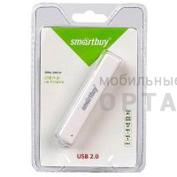 Хаб разветвитель USB Smartbuy 4 порта, белый (SBHA-408-W) (1/5)
